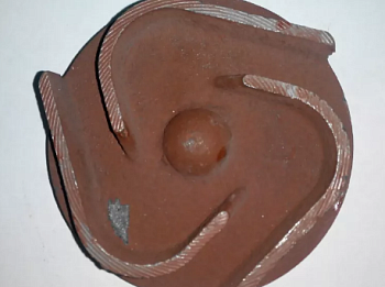 КРЫЛЬЧАТКА ПОМПЫ ( ДЛЯ 100 ) 3 ЛОПАСТИ ПОД РЕЗЬБУ