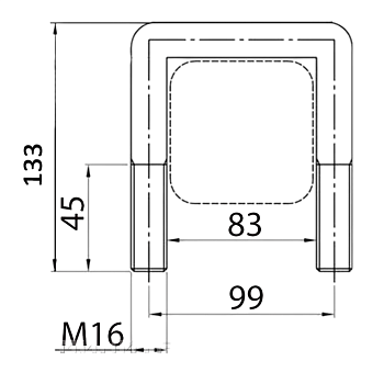 Скоба П-образная (Стремянка) Почвофрезы 1GQN-180/220