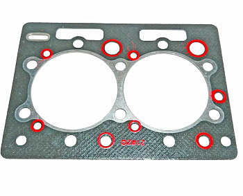 Прокладка ГБЦ JD2100 (TY2100I) D=111.8 мм Уралец/Синтай